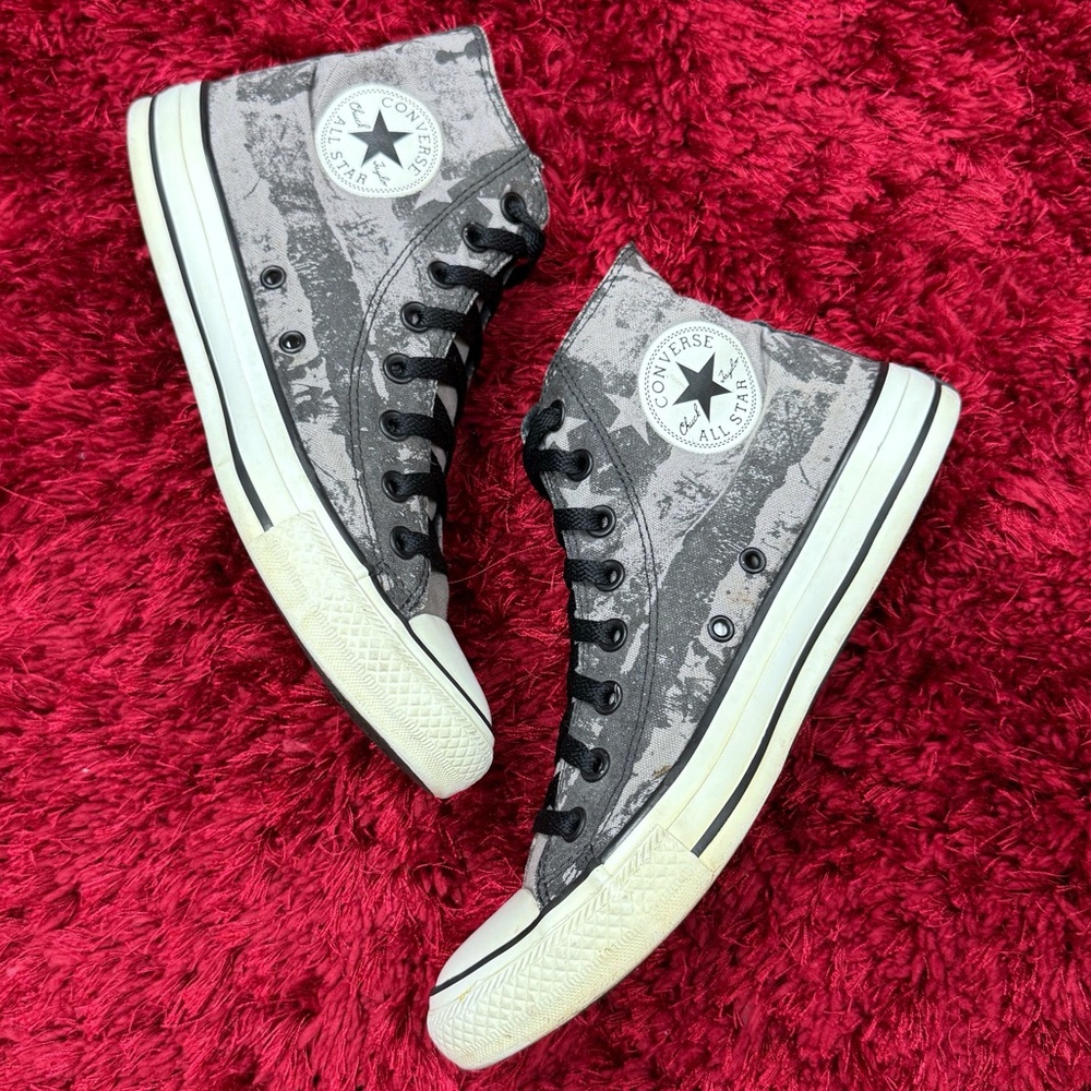 Converse Chuck Taylor All Stars Flag Men’s 8 Women’s 6 139766F Grey High Top